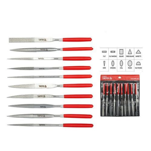 YATO YT-6151 Tűreszelő készlet 10 részes 4,0 x 160 mm