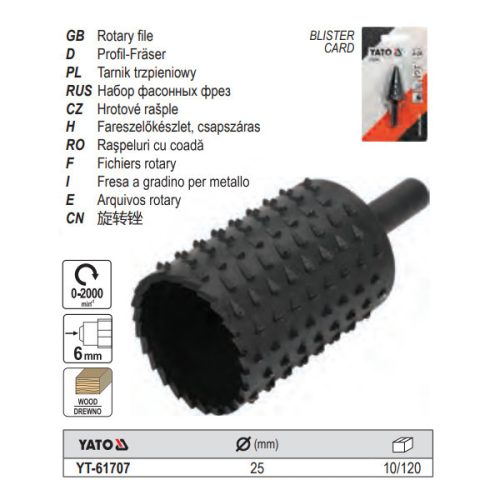 YATO YT-61707 Turbómaró fához 25 mm