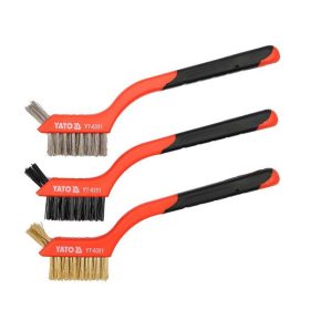   YATO YT-6351 Drótkefe készlet 3 részes 180 mm műanyag nyéllel