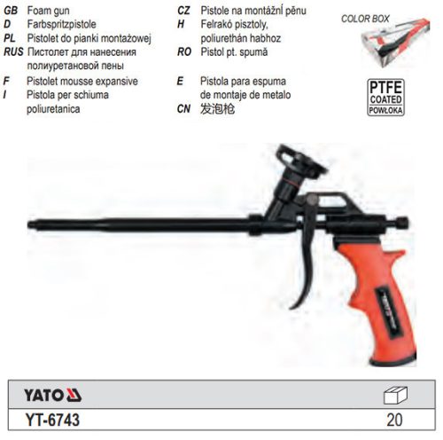 YATO YT-6743 Purhab pisztoly teflonozott