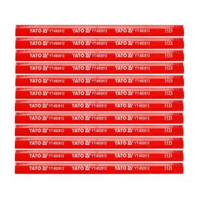 YATO YT-692612 Ácsceruza 175 mm fára piros (12 db/csomag)