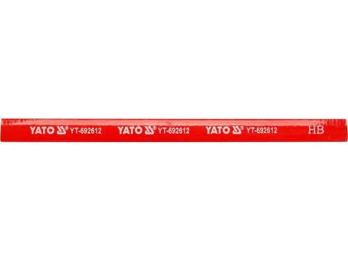 YATO YT-692612 Ácsceruza 175 mm fára piros (12 db/csomag)