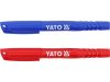 YATO YT-69301 2 db - os műszaki jelölőfilc készlet kék - piros