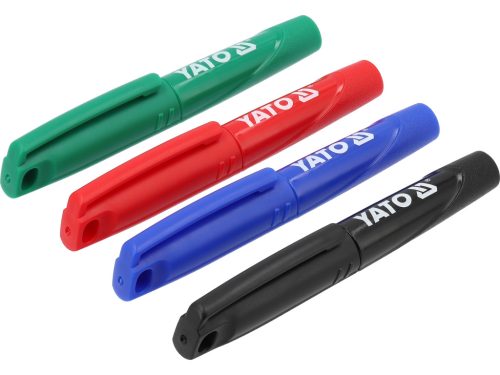 YATO YT-69311 72 db - os mini műszaki jelölőfilc készlet fekete - zöld - kék - piros