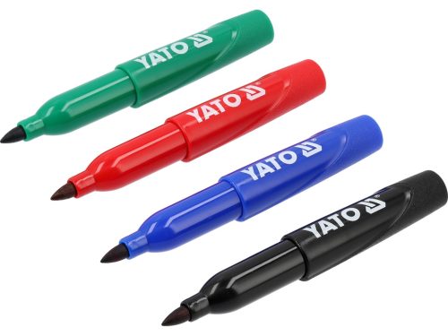 YATO YT-69311 72 db - os mini műszaki jelölőfilc készlet fekete - zöld - kék - piros