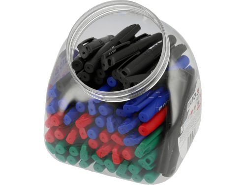 YATO YT-69311 72 db - os mini műszaki jelölőfilc készlet fekete - zöld - kék - piros