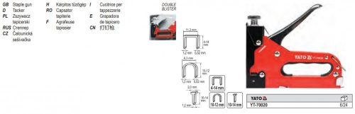 YATO YT-70020 Tűzőgép 6-14mm