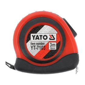  YATO YT-7103 Mérőszalag 3 m x 16 mm, mágneses, nylon bevonatú