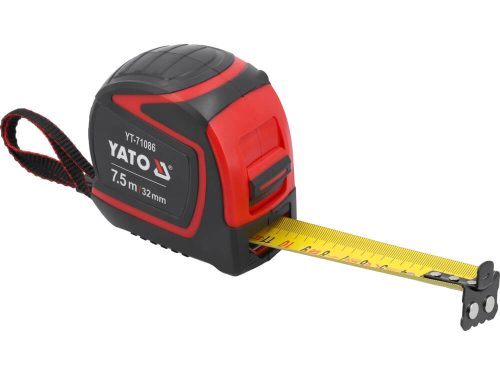 YATO YT-71086 Mérőszalag 7,5 m x 25 mm gumírozott