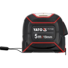   YATO YT-71320 Mérőszalag felső nyílással 5 m x 19 mm gumírozott