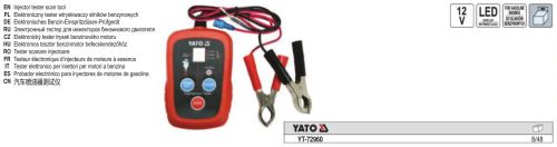 YATO YT-72960 Befecskendező szelep teszter LED benzinmotorokhoz
