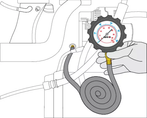 YATO YT-73031 Olajnyomásmérő készlet 12 részes