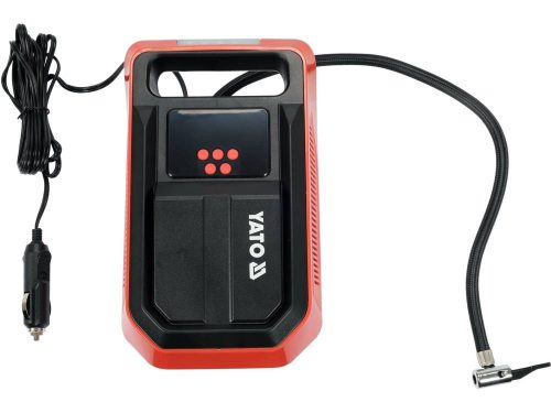YATO YT-73470 Autós kompresszor 12V 10 bar LCD kijelzővel, LED lámpával