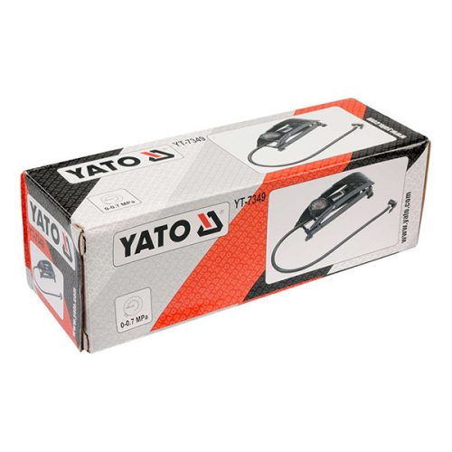 YATO YT-7349 Lábpumpa nyomásmérővel fém 0-0,7 MPa