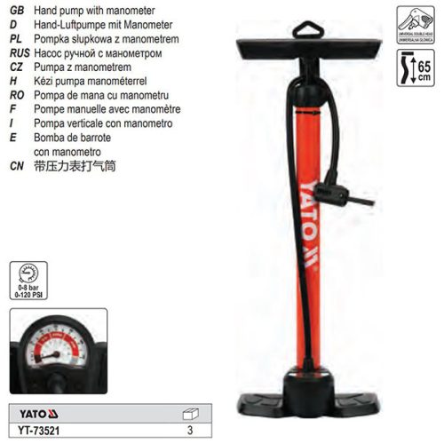 YATO YT-73521 Pumpa nyomásmérővel