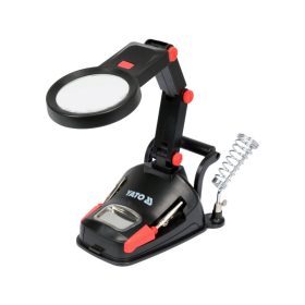   YATO YT-73861 Forrasztó állvány nagyítóval és LED lámpával