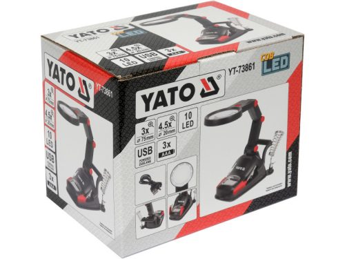YATO YT-73861 Forrasztó állvány nagyítóval és LED lámpával