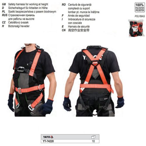 YATO YT-74220 Biztonsági heveder magaslati munkákhoz