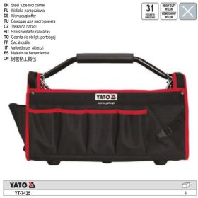 YATO YT-7435 Szerszámtáska csővázas 31 zsebes