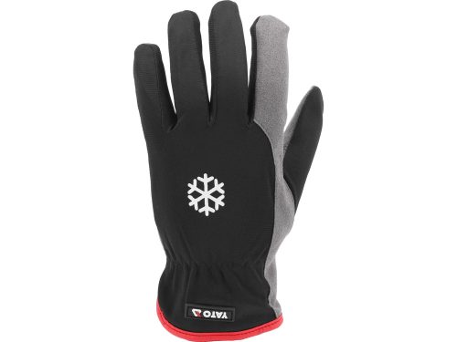 YATO YT-74681 Szintetikus bőr kesztyű, bélelt 7-es méret