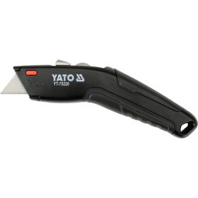   YATO YT-75220 Behúzható trapéz és horogpengés duplakés +2 x 3 db pótpengével