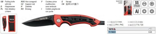 YATO YT-76031 Műszaki kés