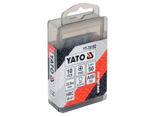 YATO YT-78152 Bithegy PH2 1/4 Col 50 mm (10 db/cs)
