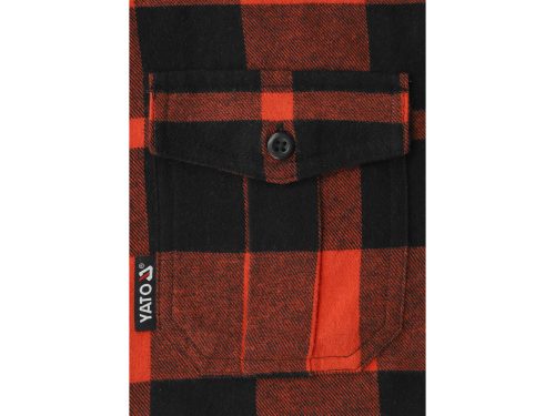 YATO YT-78804 Kockás ing XXL-es méret piros