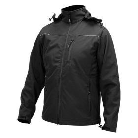   YATO YT-79554 Munkavédelmi softshell kabát kapucnival fekete 2XL-es méret 3 zsebes