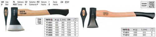YATO YT-8003 Balta 1,0 kg Hickory nyéllel
