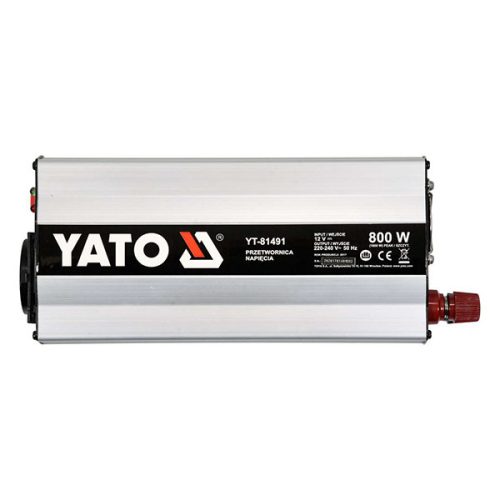 YATO YT-81491 Feszültségadapter inverter 12V-ról 230V 800W