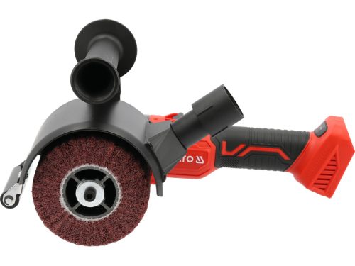 Yato YT-81950 Akkumulátoros palástköszörű szénkefe nélküli motorral (akku + töltő néélkül)