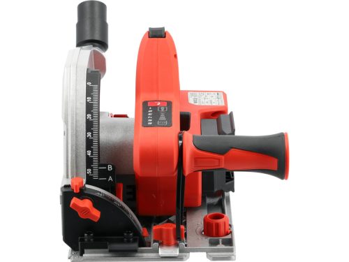 Yato YT-821702 Akkumulátoros merülőfűrész 140mm szénkefe nélküli motorral vezetősínnel, 2db szorítóval (akku és töltő nélékül)