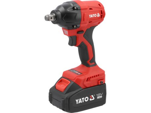 YATO YT-8277925 Akkus ütvecsavarozó 1/2" 350 Nm szénkefe nélkül 18 V (2 x 4,0 Ah akku + töltő)