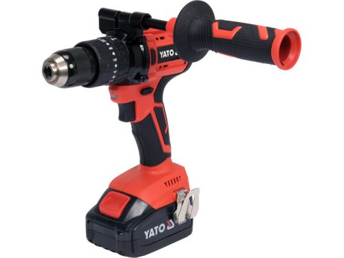 YATO YT-82790 Akkus ütvefúró-csavarozó 18 V szénkefe nélküli motor (1 x 3,0 Ah akksi + töltő)