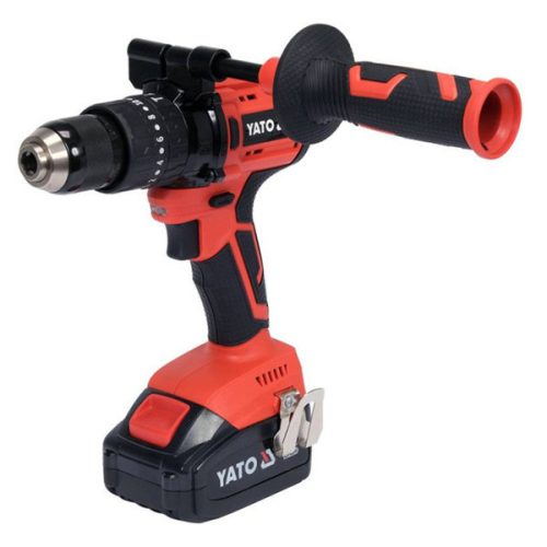 YATO YT-82791 Akkus ütvefúró-csavarozó 75 Nm szénkefe nélküli 18 V Li-Ion (2 x 3 Ah akku + töltő)