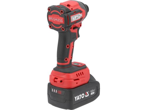 YATO YT-82798 Akkus ütvecsavarozó 1/4 Col 230 Nm szénkefe nélküli 18 V (1 x 4,0 Ah + töltő)