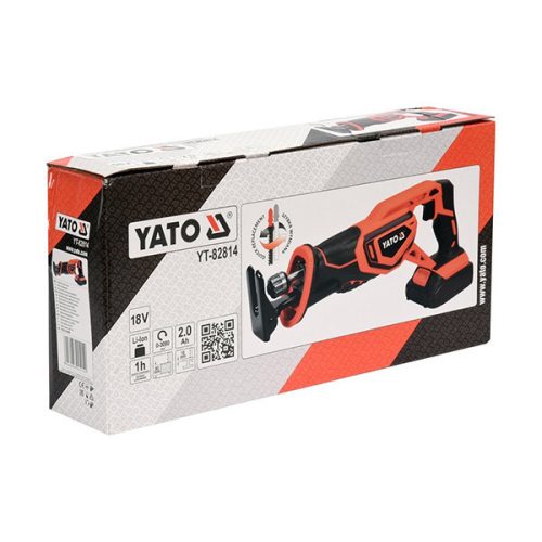 YATO YT-82814 Akkus szablyafűrész 18 V Li-Ion (1 x 2,0 Ah akku + töltő)