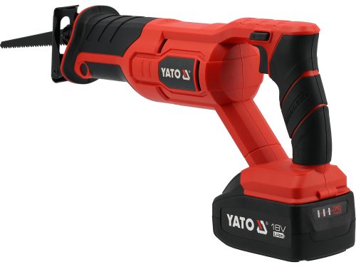 YATO YT-828151 Akus szablyafűrész 18V BL motor (töltő + 1x4Ah akku)
