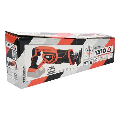 YATO YT-82815 Akkus szablyafűrész 18 V Li-Ion (akku + töltő nélkül)