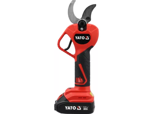 Yato YT-828382 Akkumulátoros metszőolló szénkefe nélküli motorral 2Ah akkuval + töltővel