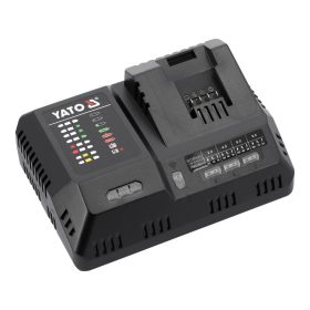   YATO YT-828502 Szupergyors intelligens akkumulátor töltő 18V (2.4-12A) hűtőrendszerrel