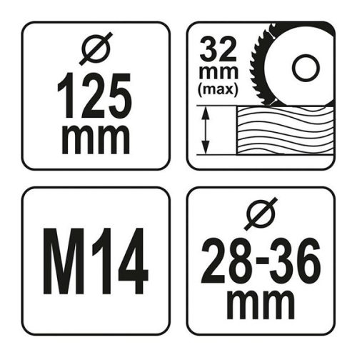 YATO YT-82986 Sarokcsiszoló porelszívó adapter fa vágáshoz 125 mm