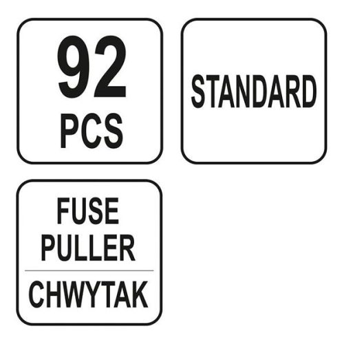 YATO YT-83142 Biztosíték készlet 92 részes általános