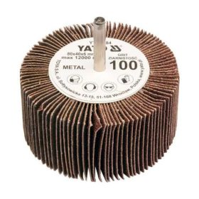   YATO YT-83385 Csapos lamellás, legyező csiszolókorong 80 x 40 x 6 mm / P120