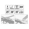 YATO YT-85042 Kézi láncélező készlet 4 részes 0,325 Col 4,8 mm