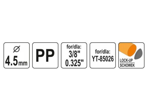 YATO YT-85066 Foggantyú 4,5 mm láncfűrész reszelőhöz