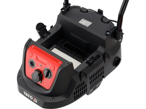 YATO YT-85717 Ipari porszívó automata öntisztító (szűrőrázó) funkcióval 1600W 4in1 (száraz, nedves, porzsákos és porzsák nélküli üzemmód) vakolathoz és gitthez