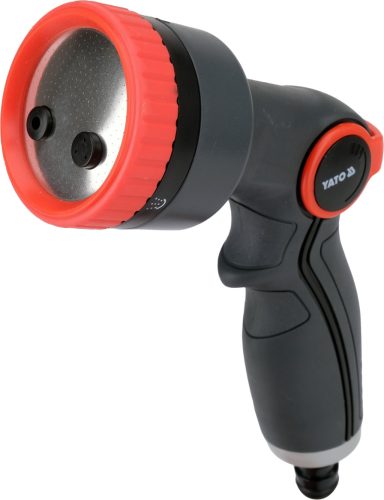 YATO YT-89513 3 funkciós alumínium / rozsdamentes acél öntözőpisztoly, műanyag markolattal