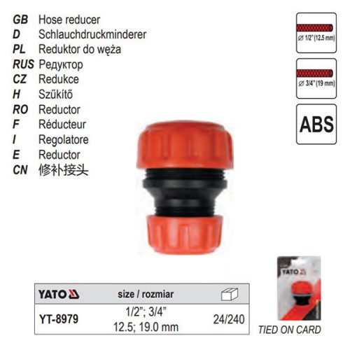 YATO YT-8979 Tömlő szűkítő 3/4 Col-1/2 Col